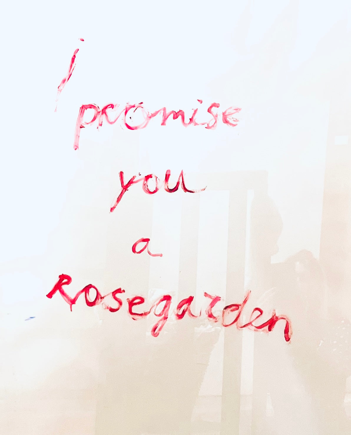 I promise you a rosegarden - oil on paper